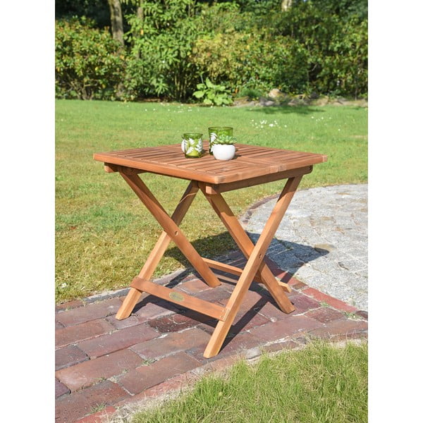 Vrtna mizica iz masivne akacije 50x50 cm Cleveland – Garden Pleasure-image-1