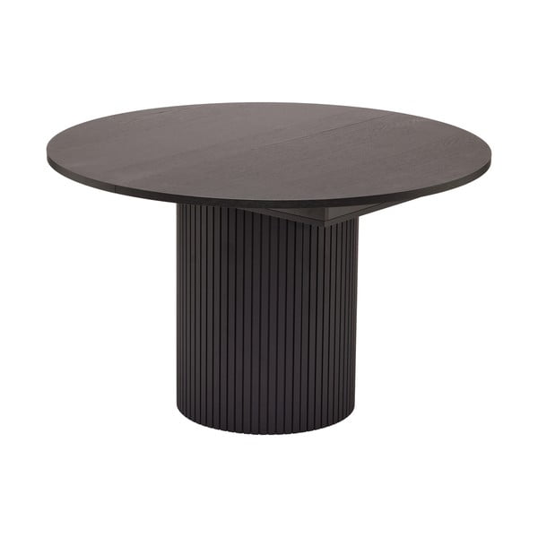 Okrogla raztegljiva jedilna miza v hrastovem dekorju ø 115 cm Malaga – Bonami Selection