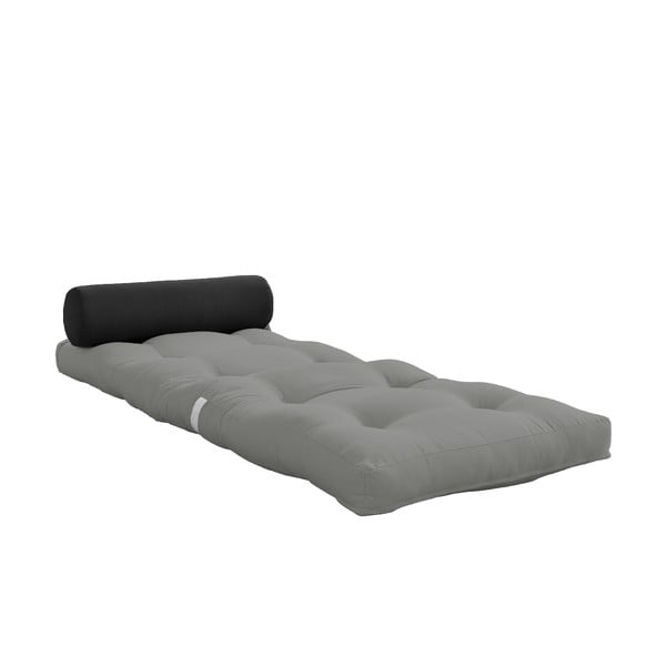 Siva futonska vzmetnica 70x200 cm Wrap Grey/Dark Grey – Karup Design