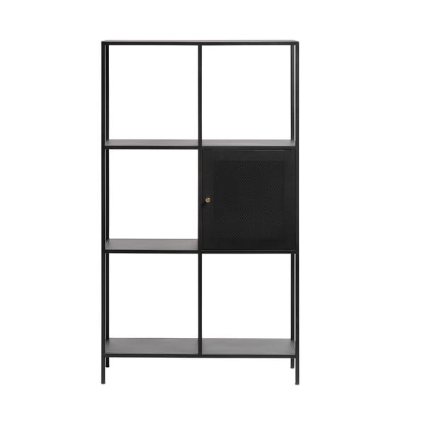 Črn kovinski regal 80x138 cm Malibu – Unique Furniture