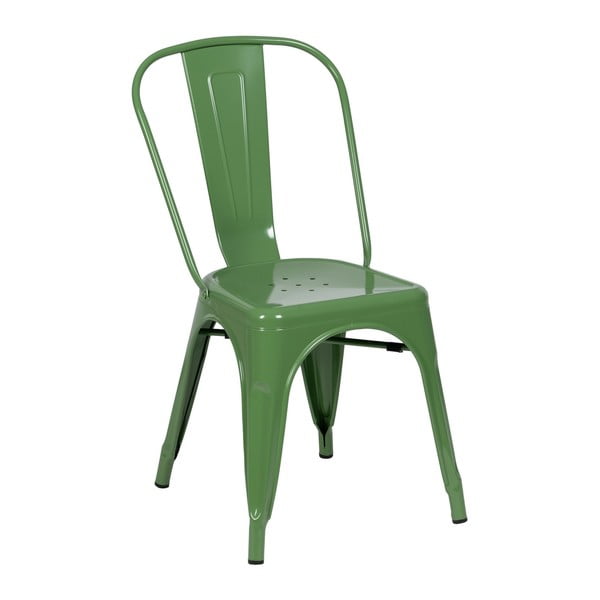 Zeleni kovinski jedilni stoli v kompletu 2 ks – Ixia