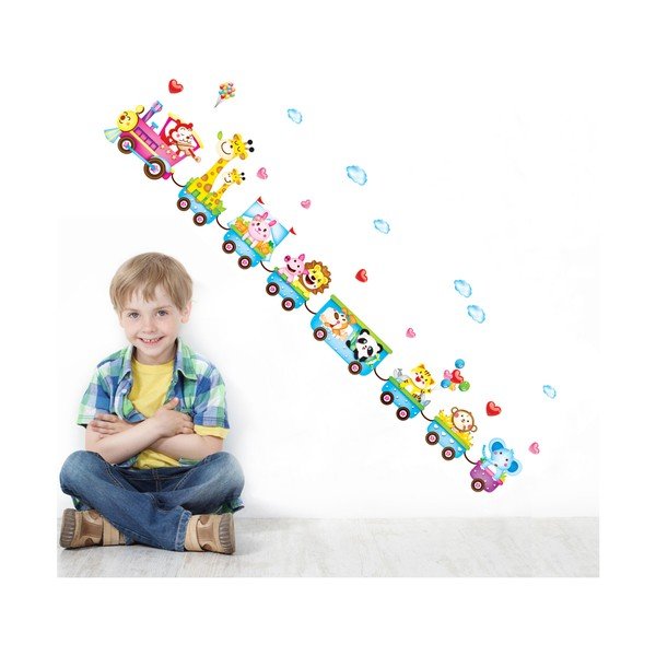 Stenska nalepka Ambiance Train z živalmi-image-2