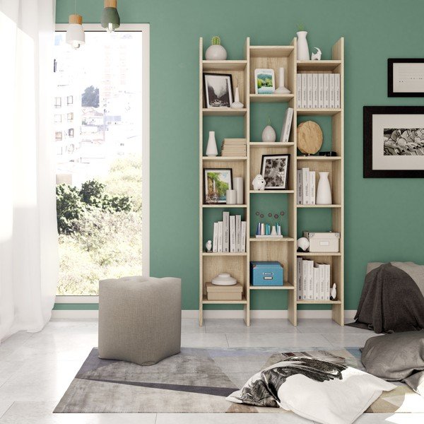 Rjava knjižna omara Evergreen House High-image-1
