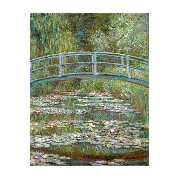 Claude Monet - Most nad ribnikom z vodnimi lilijami, 50x40 cm