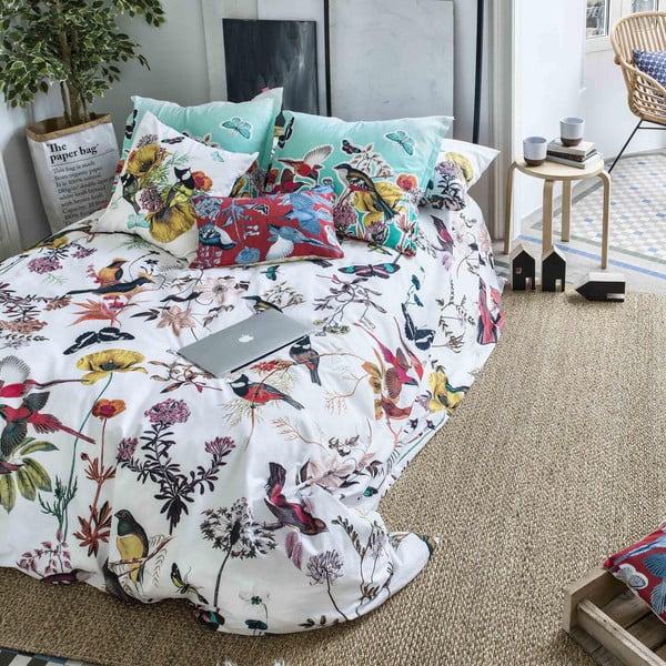 Bombažna prevleka za prešito odejo Happy Friday Basic Birds of Paradise, 140 x 200 cm-image-4