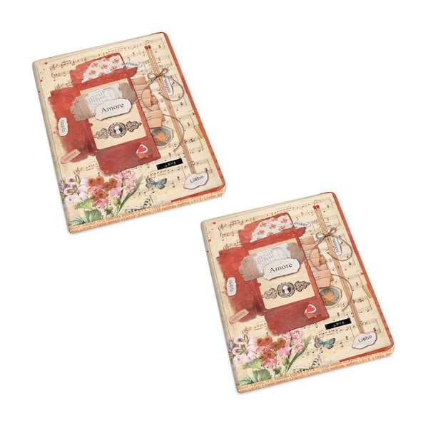 A5 zvezki v kompletu 192 stran 2 ks Love – Kartos-image-1