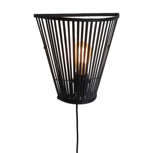 Črna stenska svetilka Merapi – Good&Mojo