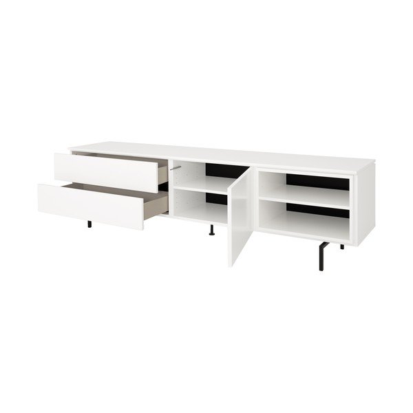 Bela nizka komoda 210x57 cm Plain – Tenzo-image-3