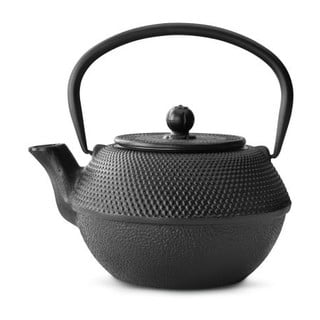 Črn čajnik iz litega železa s cedilom za čaj Bredemeijer Jang, 1,2 l