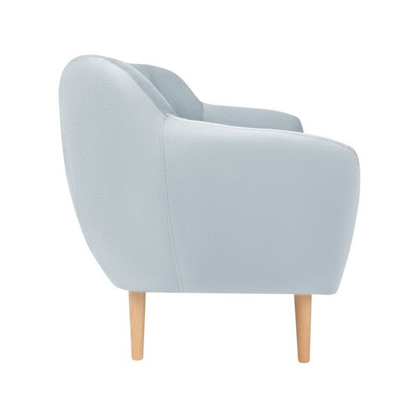 Svetlo modra žametna zofa Mazzini Sofas Sardaigne, 158 cm-image-2