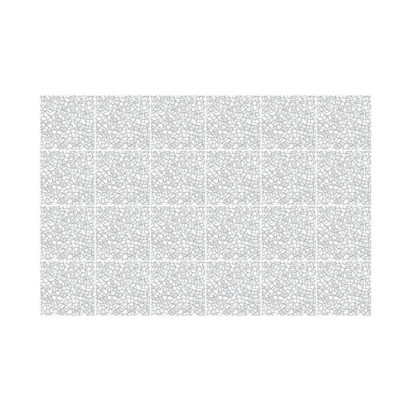 Komplet 24 stenskih nalepk Ambiance Cement Tile Stickers Terrazzo Waldo, 15 x 15 cm-image-3