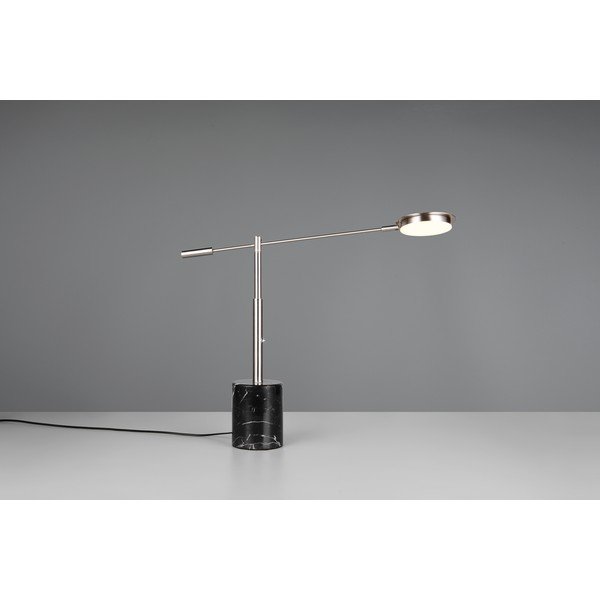 Črno-srebrna LED namizna svetilka (višina 65 cm) Fiore – Trio Select-image-3