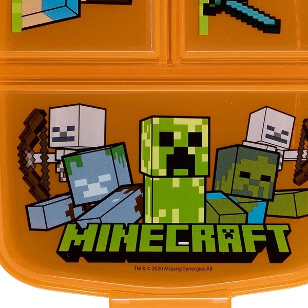 Oranžna plastična otroška posoda za malico Minecraft – STOR-image-4