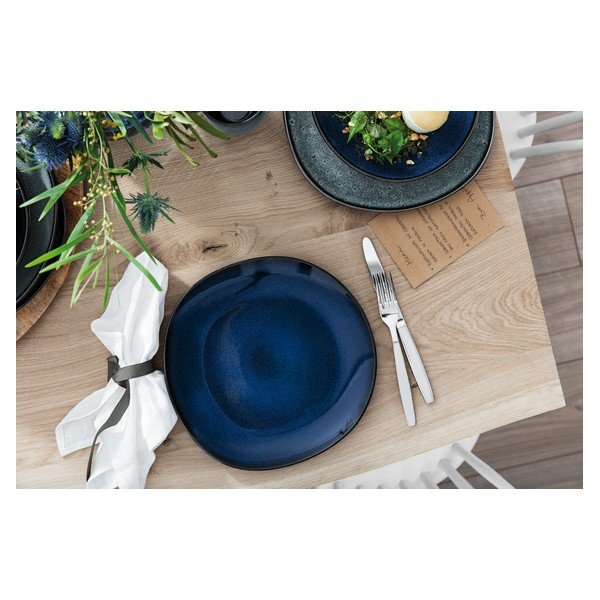 Zeleno-siv lončeni krožnik Villeroy & Boch Like Lave, ø 28 cm-image-3