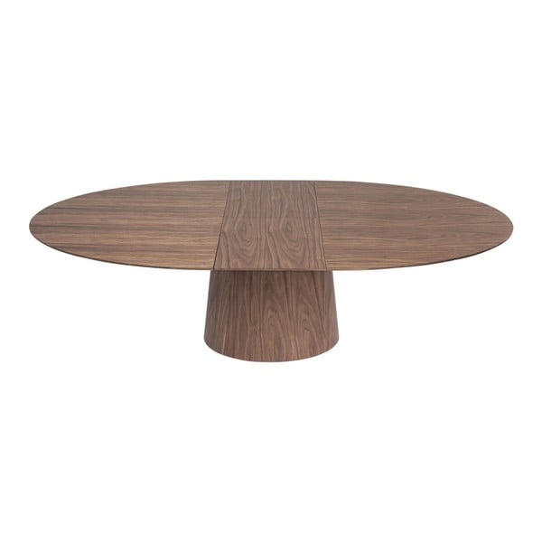 Rjava zložljiva jedilna miza Kare Design Benvenuto, 200 x 110 cm