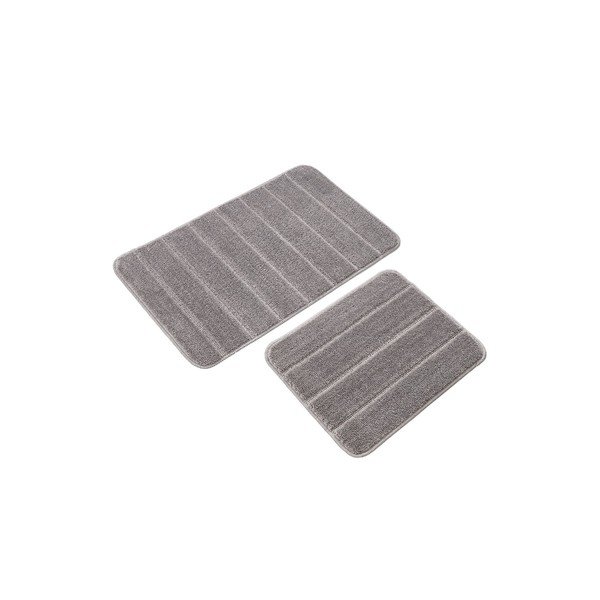 Sive kopalniške preproge v kompletu 2 ks 50x80 cm Yeni Cizgli – Foutastic