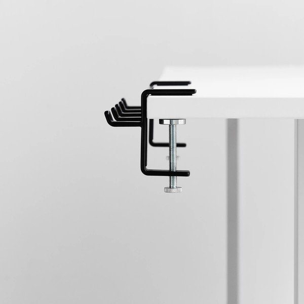 Mat črn jeklen nastavljiv obešalnik Tower – YAMAZAKI-image-4