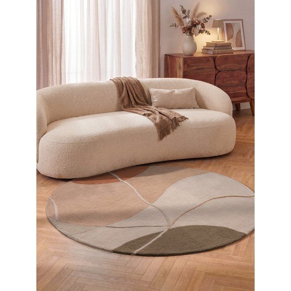 Prašno rožnata volnena okrogla preproga ø 200 cm Arteo – Villeroy&Boch-image-4