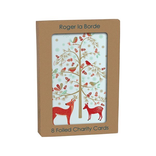 Voščilnice v kompletu 8 ks z božičnim motivom Christmas  – Roger la Borde-image-1