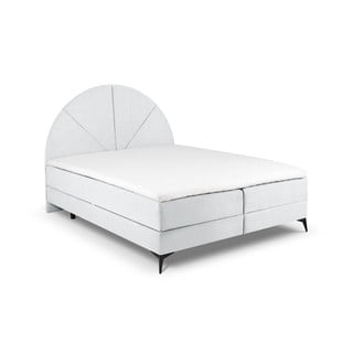 Svetlo siva boxspring postelja s prostorom za shranjevanje 180x200 cm Sunset - Cosmopolitan Design