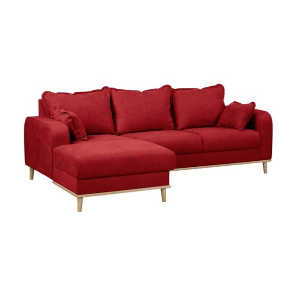 Rdeča kotna sedežna garnitura (z levim kotom) Beata – Ropez-image-2