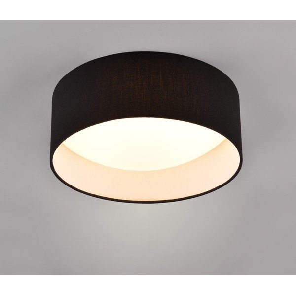 Črna LED stropna svetilka ø 30 cm Locarno – Reality-image-1