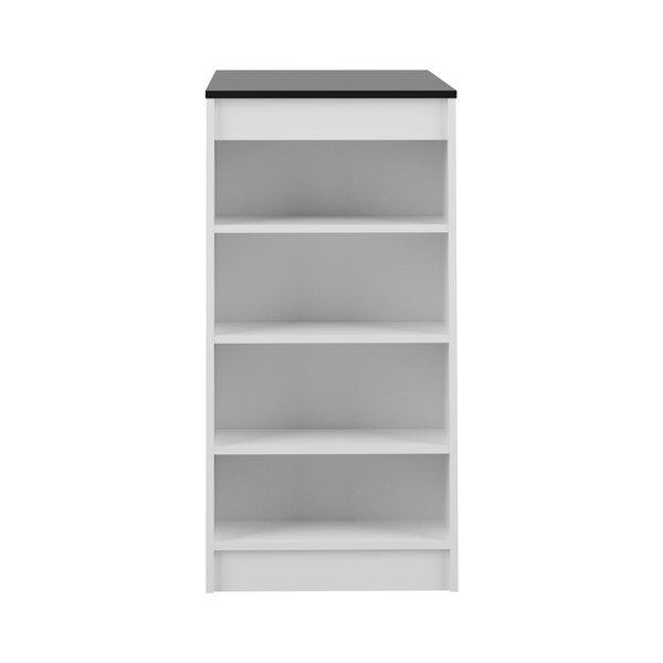 Bela barska miza s črno ploščo 115x50 cm Aravis - TemaHome -image-3