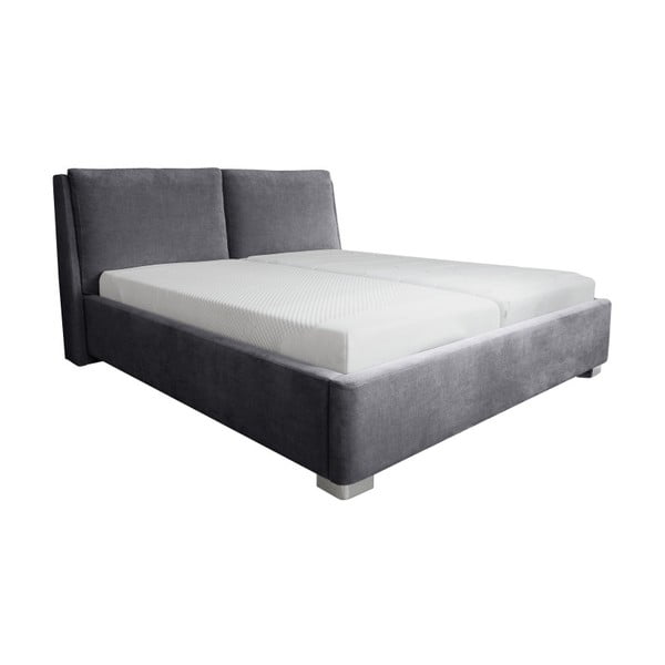 Siva zakonska postelja Mazzini Beds Vicky, 160 x 200 cm-image-3
