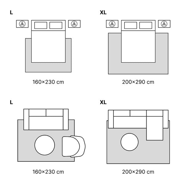 Siva preproga 200x280 cm Soft – FD-image-3