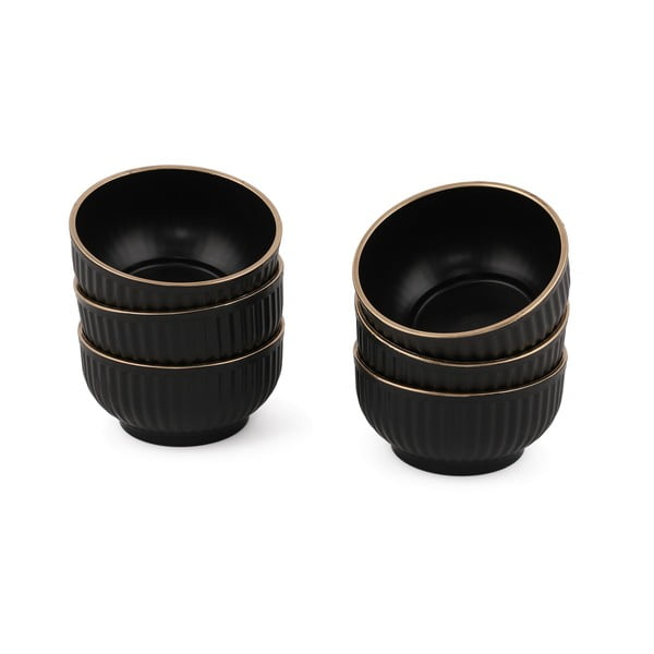 Črne skledice v kompletu 6 ks 0.25 l – Hermia-image-2