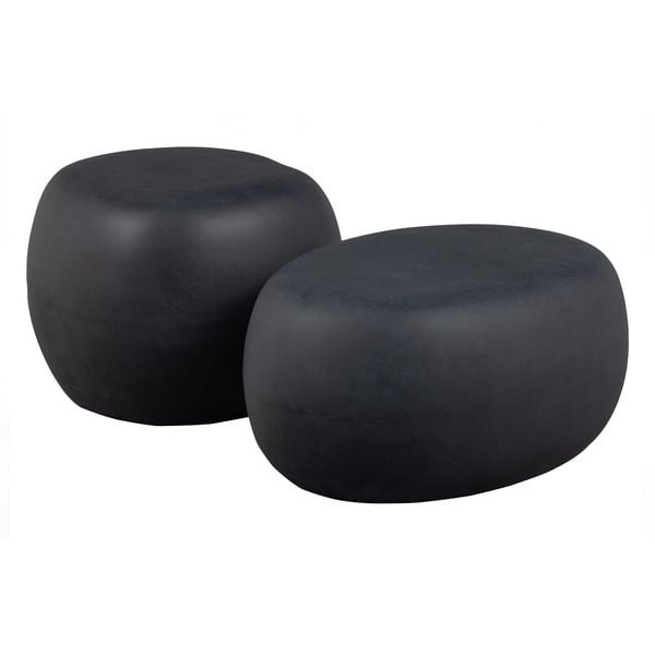 Antracitno siva okrogla mizica ø 50 cm Pebble – vtwonen-image-2