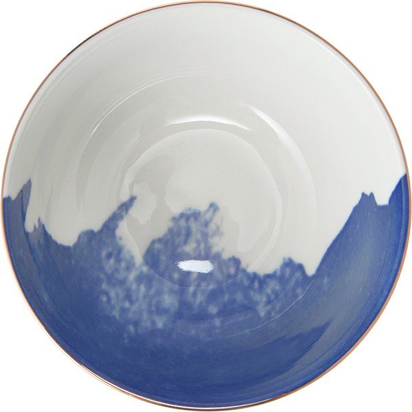 Komplet 2 modro-belih porcelanskih skled Westwing Collection Rosie, ø 15 cm-image-1