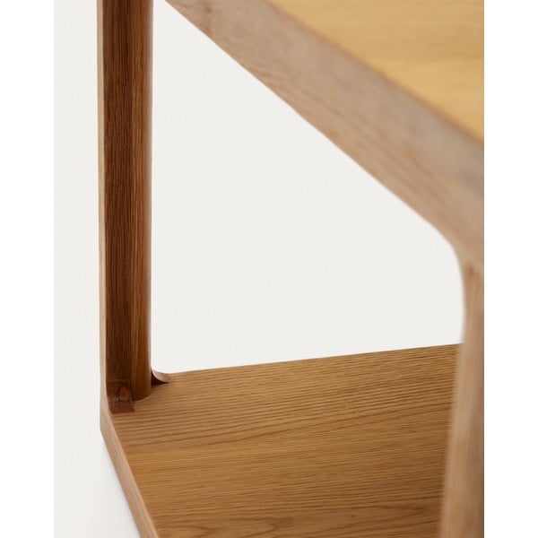 Stranska mizica v hrastovem dekorju 50x50 cm Maymai – Kave Home-image-4