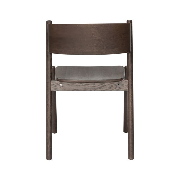 Jedilni stol iz rjavega hrasta Oblique - Hübsch-image-3