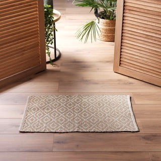 Bež pralna preproga 50x80 cm Lazaro – douceur d'intérieur