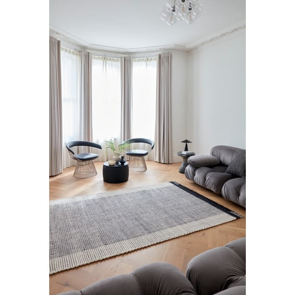 Siva ročno tkana volnena preproga 160x230 cm Avalon – Asiatic Carpets-image-2