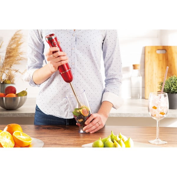 Rdeči palični mešalnik Burgundy Metallic Line - BerlingerHaus-image-4