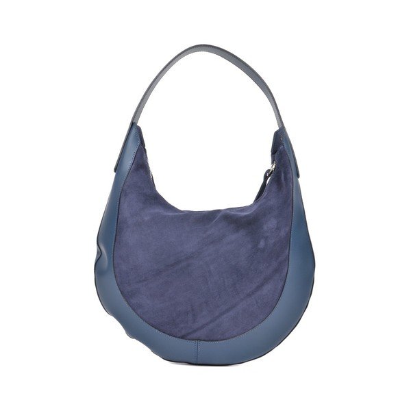 Modra usnjena torbica Isabella Rhea Moon Blu-image-4