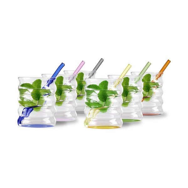 Kozarci v kompletu 6 ks iz borosilikatnega stekla 350 ml Volo – Vialli Design