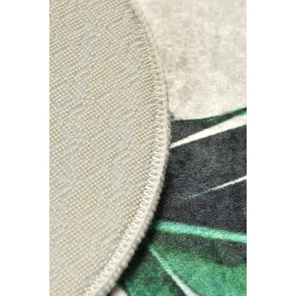 Zelene/bež kopalniške preproge v kompletu 2 ks 60x100 cm Floret – Foutastic-image-2