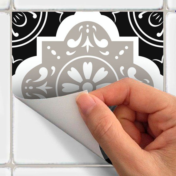 Komplet 9 stenskih nalepk Ambiance Cement Tiles Charltina, 10 x 10 cm-image-3