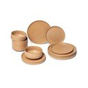 12-delni opečnato oranžni lončeni set posode Bonami Selection Malia