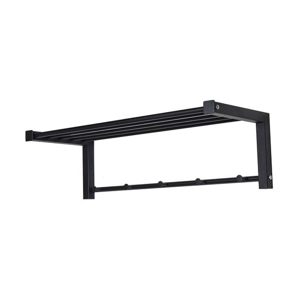 Črn kovinski stenski obešalnik 78,5 cm Bergum – Spinder Design-image-2