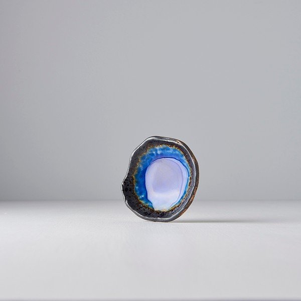 Moder keramičen krožnik MIJ Cobalt, ø 9 cm-image-4