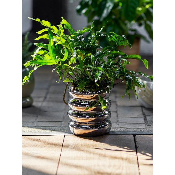 Okrasni cvetlični lonec iz kamenine ø 16 cm Shine – Bloomingville-image-1
