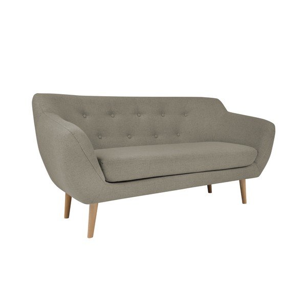 Rjava dvosedežna zofa s svetlimi nogami Mazzini Sofas Sicile-image-2