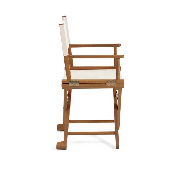 Bež zložljiv zunanji stol iz akacijevega lesa Kave Home Dalisa-image-2