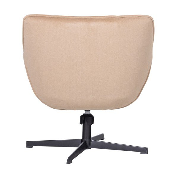 Bež vrtljiv žameten fotelj Wibo – WOOOD-image-4