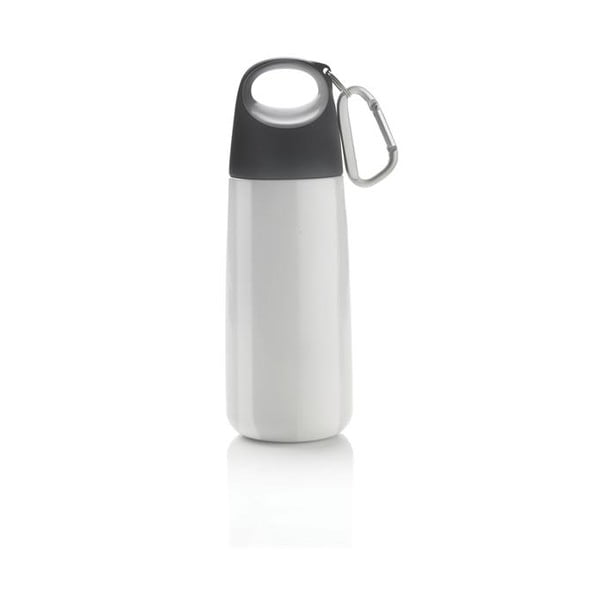 Bela in siva steklenička s karabinom XD Design Mini Bopp