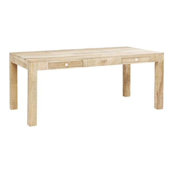 Jedilna miza z ročno izrezljanimi detajli Kare Design Puro, dolžina 180 cm